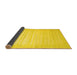 Sideview of Abstract Yellow Contemporary Rug, con1130yw