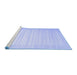 Sideview of Machine Washable Abstract Blue Contemporary Rug, wshcon1130blu
