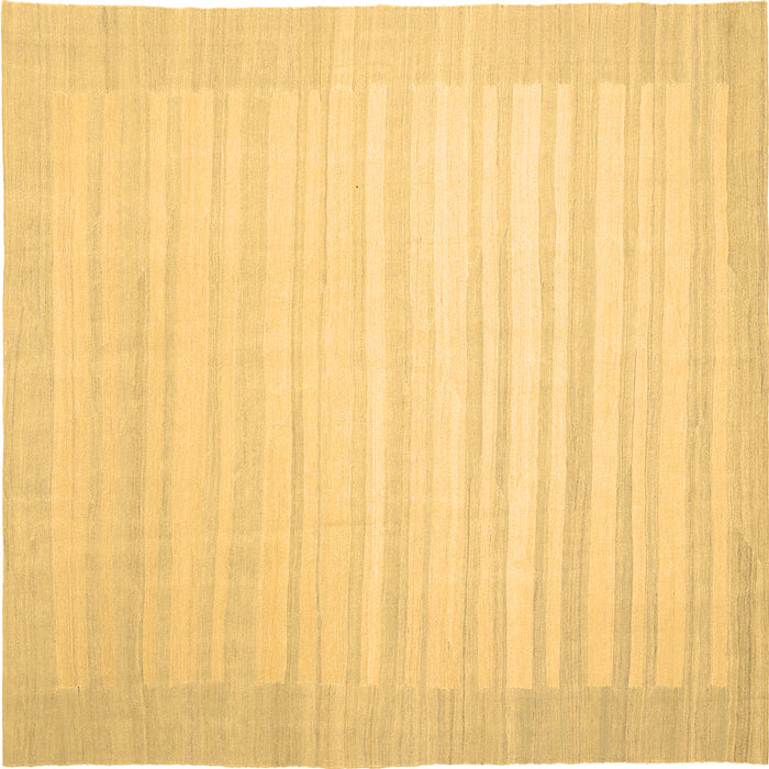 Square Abstract Brown Contemporary Rug, con1130brn