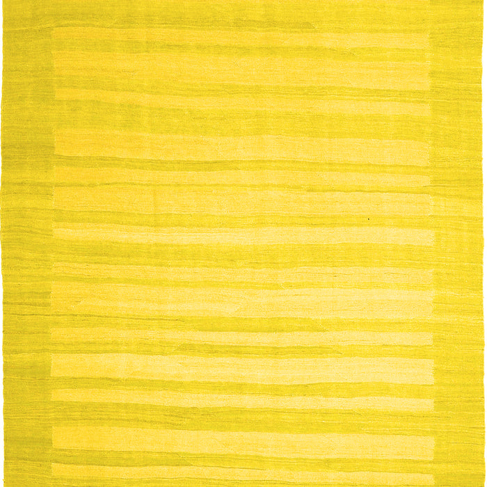 Machine Washable Abstract Yellow Contemporary Rug, wshcon1130yw