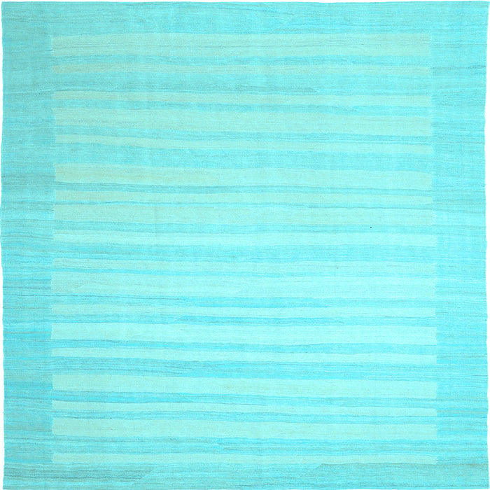 Square Machine Washable Abstract Light Blue Contemporary Rug, wshcon1130lblu