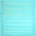 Square Abstract Light Blue Contemporary Rug, con1130lblu