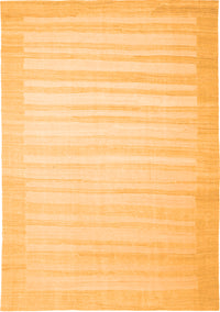 Abstract Orange Contemporary Rug, con1130org