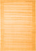 Abstract Orange Contemporary Rug, con1130org