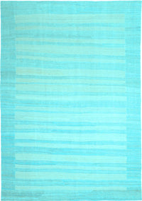 Abstract Light Blue Contemporary Rug, con1130lblu