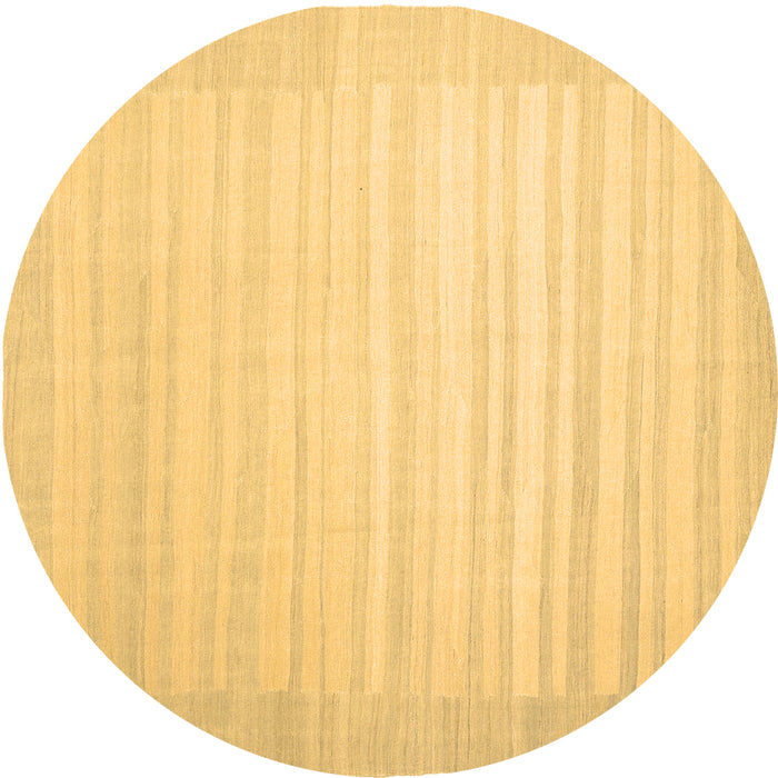 Round Machine Washable Abstract Brown Contemporary Rug, wshcon1130brn