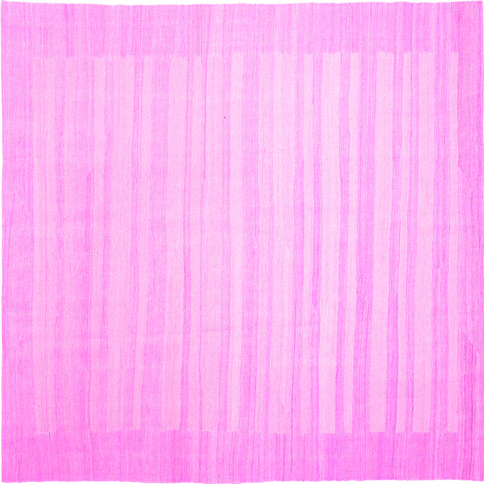 Square Abstract Pink Contemporary Rug, con1130pnk