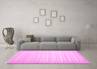 Machine Washable Abstract Pink Contemporary Rug, wshcon1130pnk