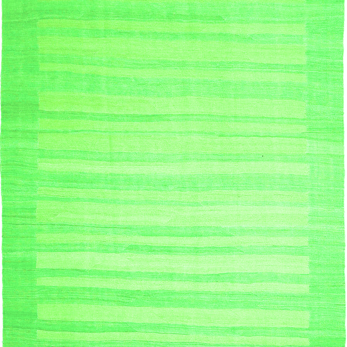 Abstract Green Contemporary Rug, con1130grn