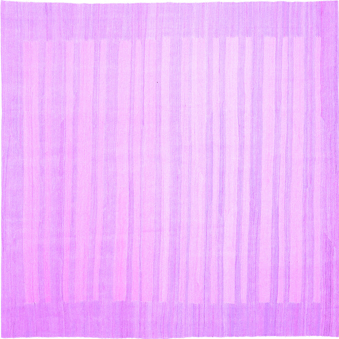 Square Abstract Purple Contemporary Rug, con1130pur