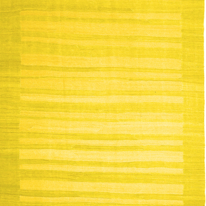 Machine Washable Abstract Yellow Contemporary Rug, wshcon1131yw
