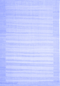 Abstract Blue Contemporary Rug, con1131blu