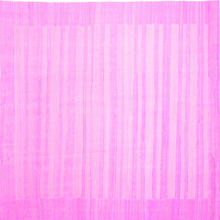 Square Abstract Pink Contemporary Rug, con1131pnk