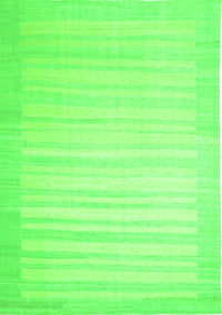 Abstract Green Contemporary Rug, con1131grn