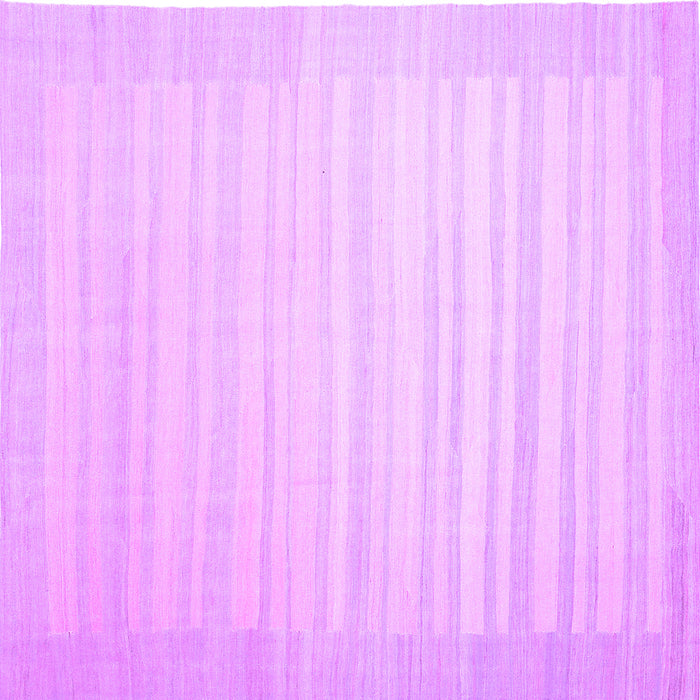 Square Machine Washable Abstract Purple Contemporary Area Rugs, wshcon1131pur
