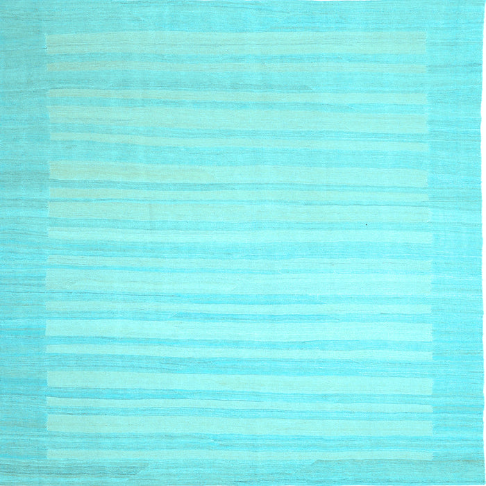 Square Machine Washable Abstract Light Blue Contemporary Rug, wshcon1131lblu