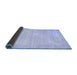 Sideview of Abstract Blue Contemporary Rug, con1131blu