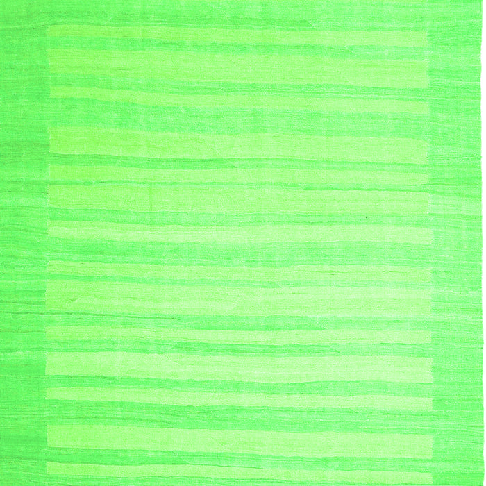 Serging Thickness of Machine Washable Abstract Green Contemporary Area Rugs, wshcon1131grn
