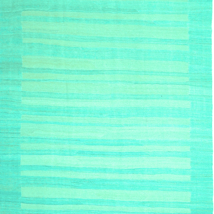 Abstract Turquoise Contemporary Rug, con1132turq