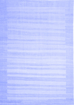 Abstract Blue Contemporary Rug, con1132blu