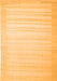 Serging Thickness of Machine Washable Abstract Orange Contemporary Area Rugs, wshcon1132org