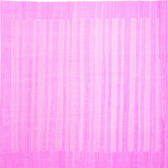 Square Machine Washable Abstract Pink Contemporary Rug, wshcon1132pnk