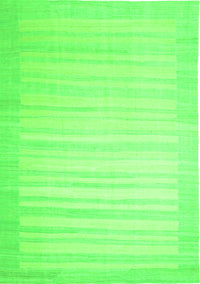 Abstract Green Contemporary Rug, con1132grn