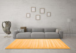 Machine Washable Abstract Orange Contemporary Area Rugs in a Living Room, wshcon1132org
