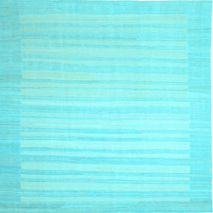Square Machine Washable Abstract Light Blue Contemporary Rug, wshcon1132lblu