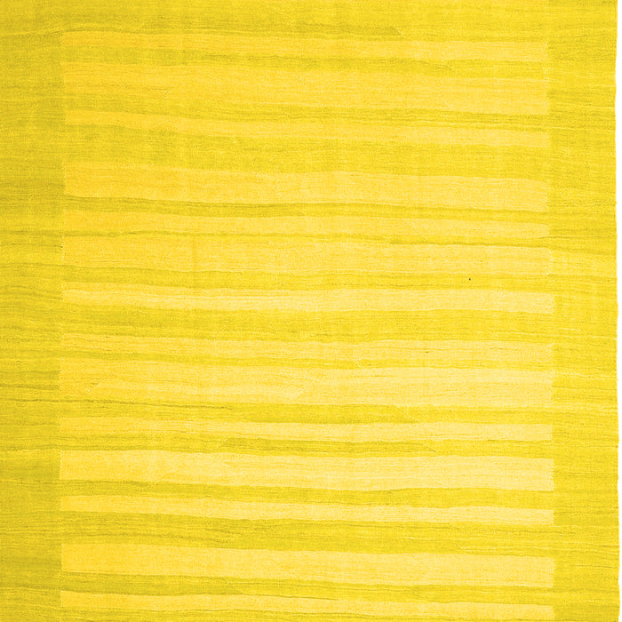 Abstract Yellow Contemporary Rug, con1132yw