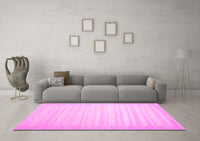 Machine Washable Abstract Pink Contemporary Rug, wshcon1132pnk