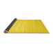 Sideview of Abstract Yellow Contemporary Rug, con1132yw