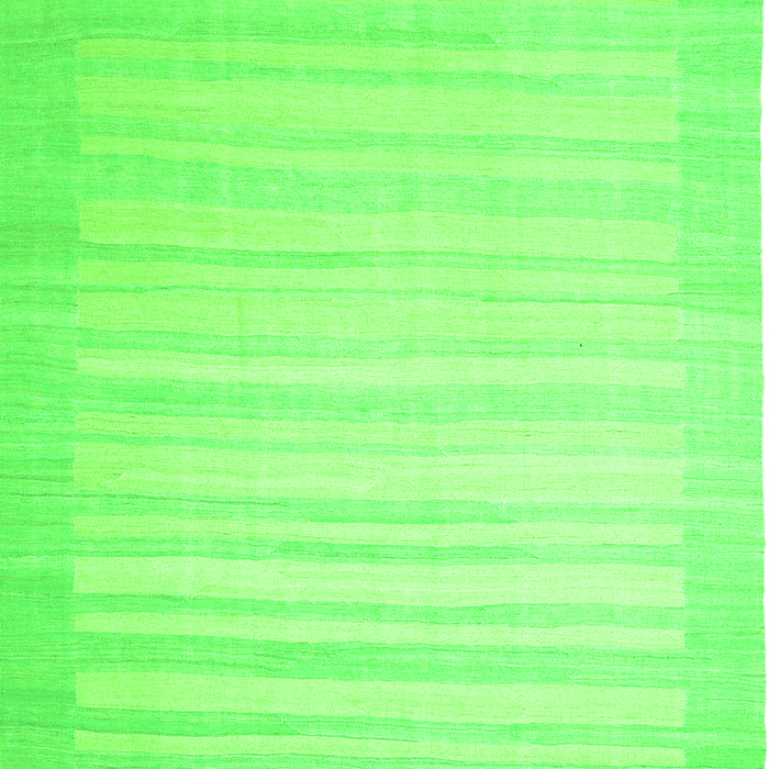 Serging Thickness of Machine Washable Abstract Green Contemporary Area Rugs, wshcon1132grn