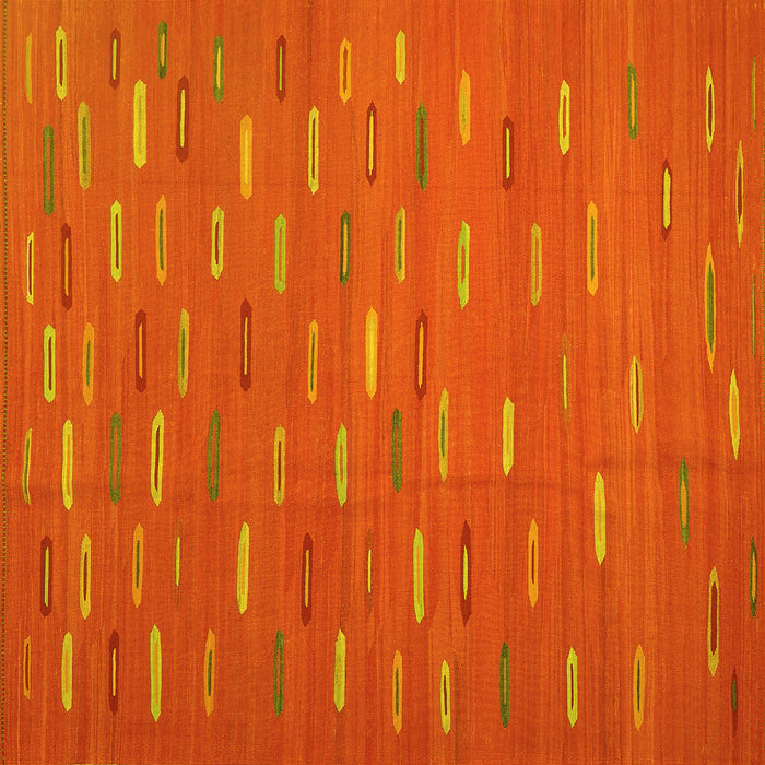 Square Oriental Yellow Traditional Rug, con1133yw