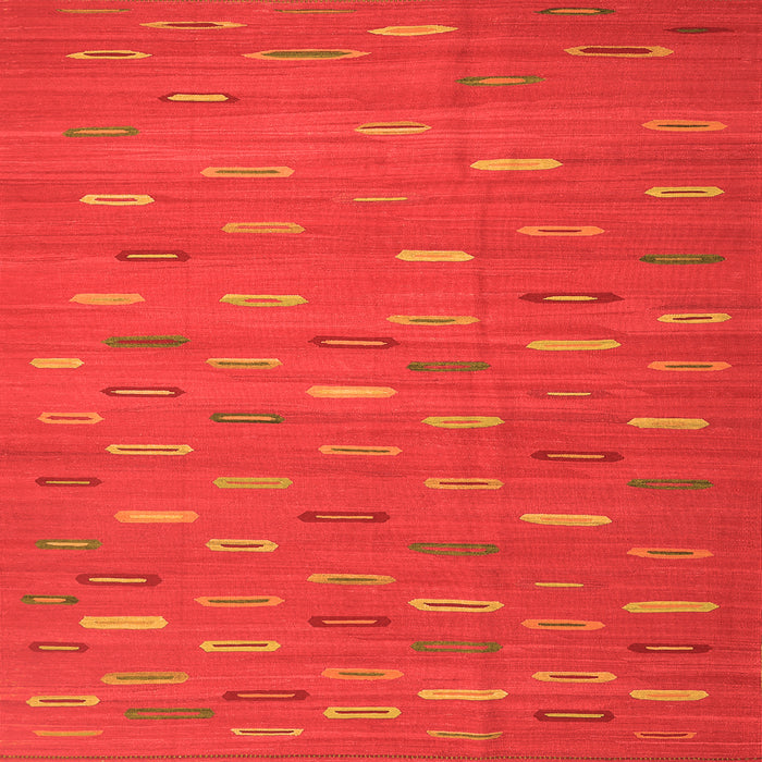 Serging Thickness of Oriental Orange Traditional Rug, con1133org