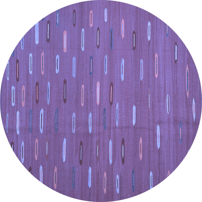 Round Oriental Blue Traditional Rug, con1133blu