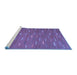 Sideview of Machine Washable Oriental Blue Traditional Rug, wshcon1133blu