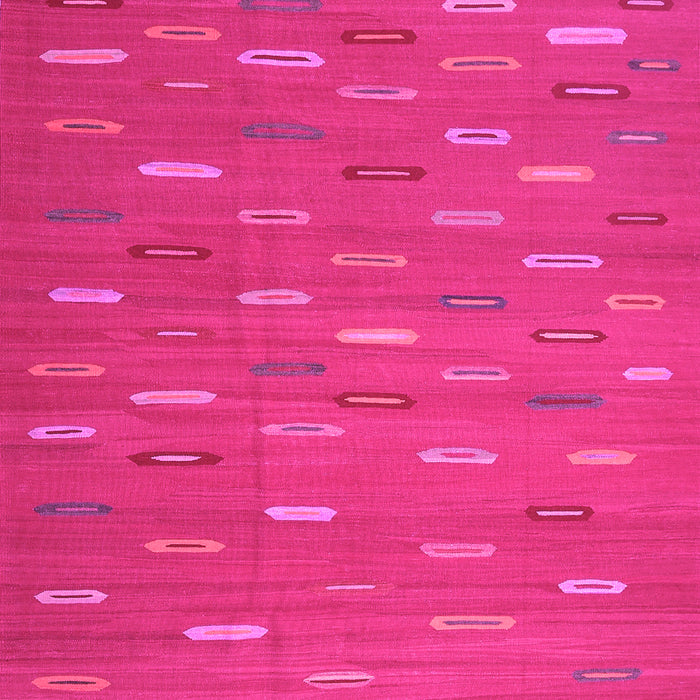 Machine Washable Oriental Pink Traditional Rug, wshcon1133pnk