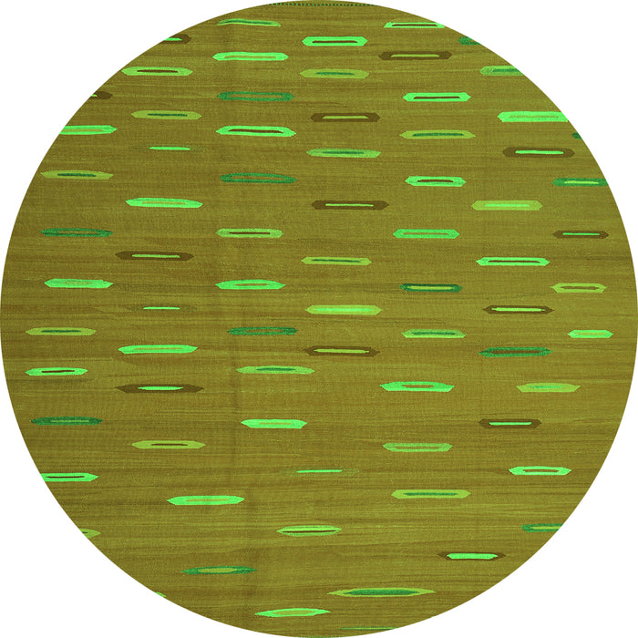 Square Oriental Green Traditional Rug, con1133grn