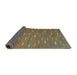 Sideview of Oriental Turquoise Traditional Rug, con1133turq