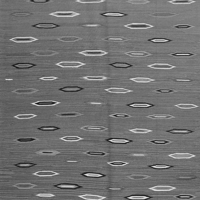 Serging Thickness of Machine Washable Abstract Gray Contemporary Rug, wshcon1134gry