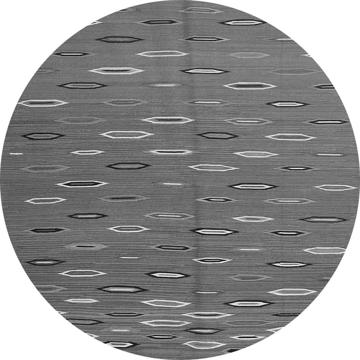 Square Abstract Gray Contemporary Rug, con1134gry