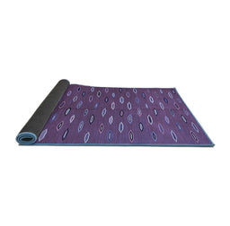Sideview of Abstract Blue Contemporary Rug, con1134blu