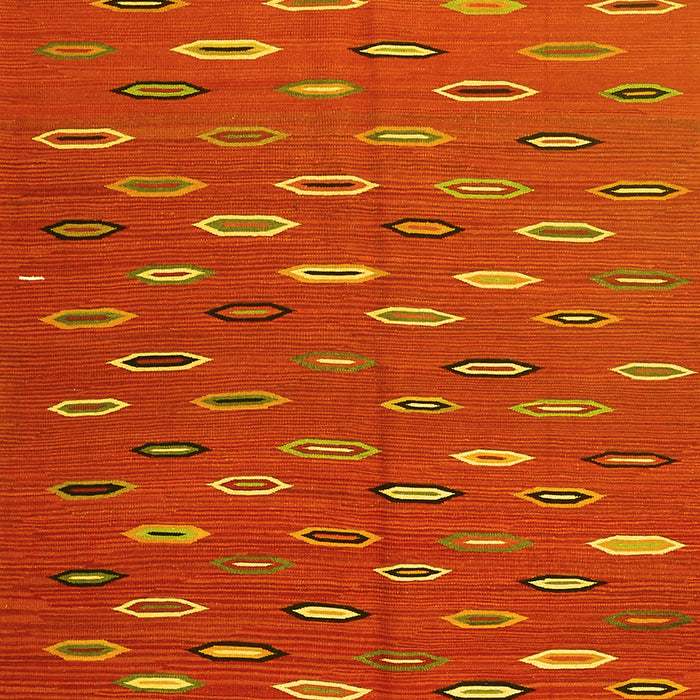 Abstract Yellow Contemporary Rug, con1134yw