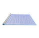 Sideview of Machine Washable Abstract Blue Contemporary Rug, wshcon1135blu