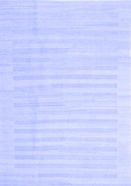 Abstract Blue Contemporary Rug, con1135blu