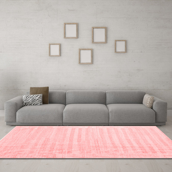 Contemporary Red Washable Rugs