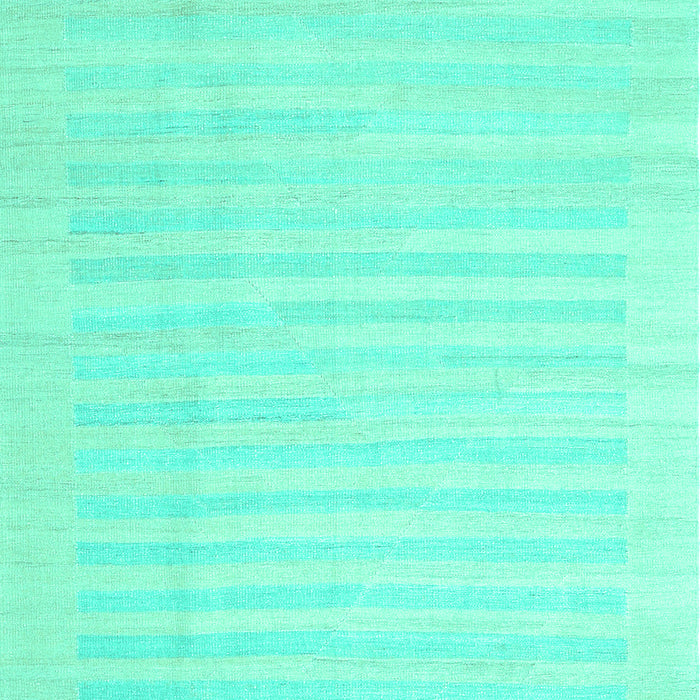 Abstract Turquoise Contemporary Rug, con1135turq