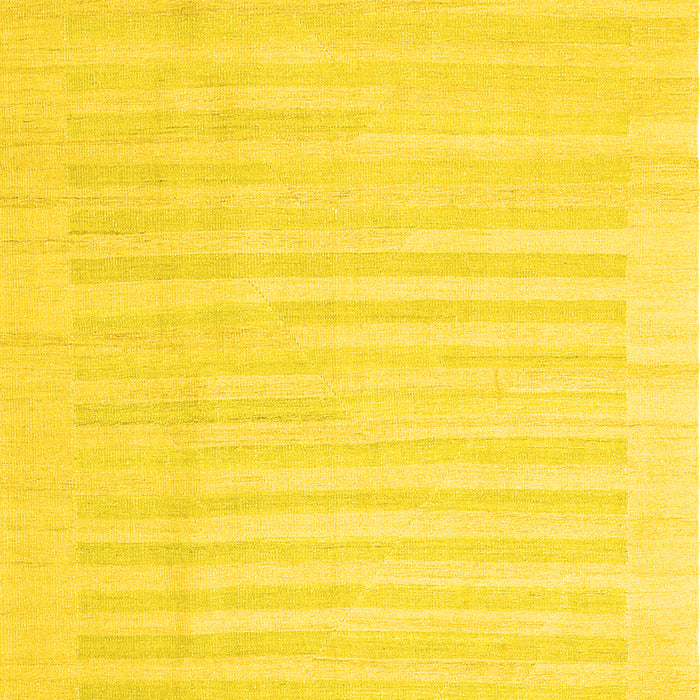 Machine Washable Abstract Yellow Contemporary Rug, wshcon1135yw