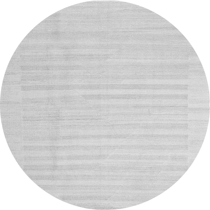 Square Abstract Gray Contemporary Rug, con1135gry